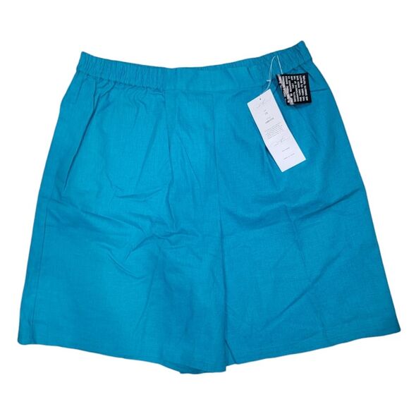 Diane Gilman Nwt washable linen shorts Size 2x - Picture 1 of 6